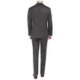 thumbnail image 2 of DTI BB Signature Men's Suit 2 Button 2 Piece Jacket Plaid Pant Modern Fit Suits Gray, 2 of 3