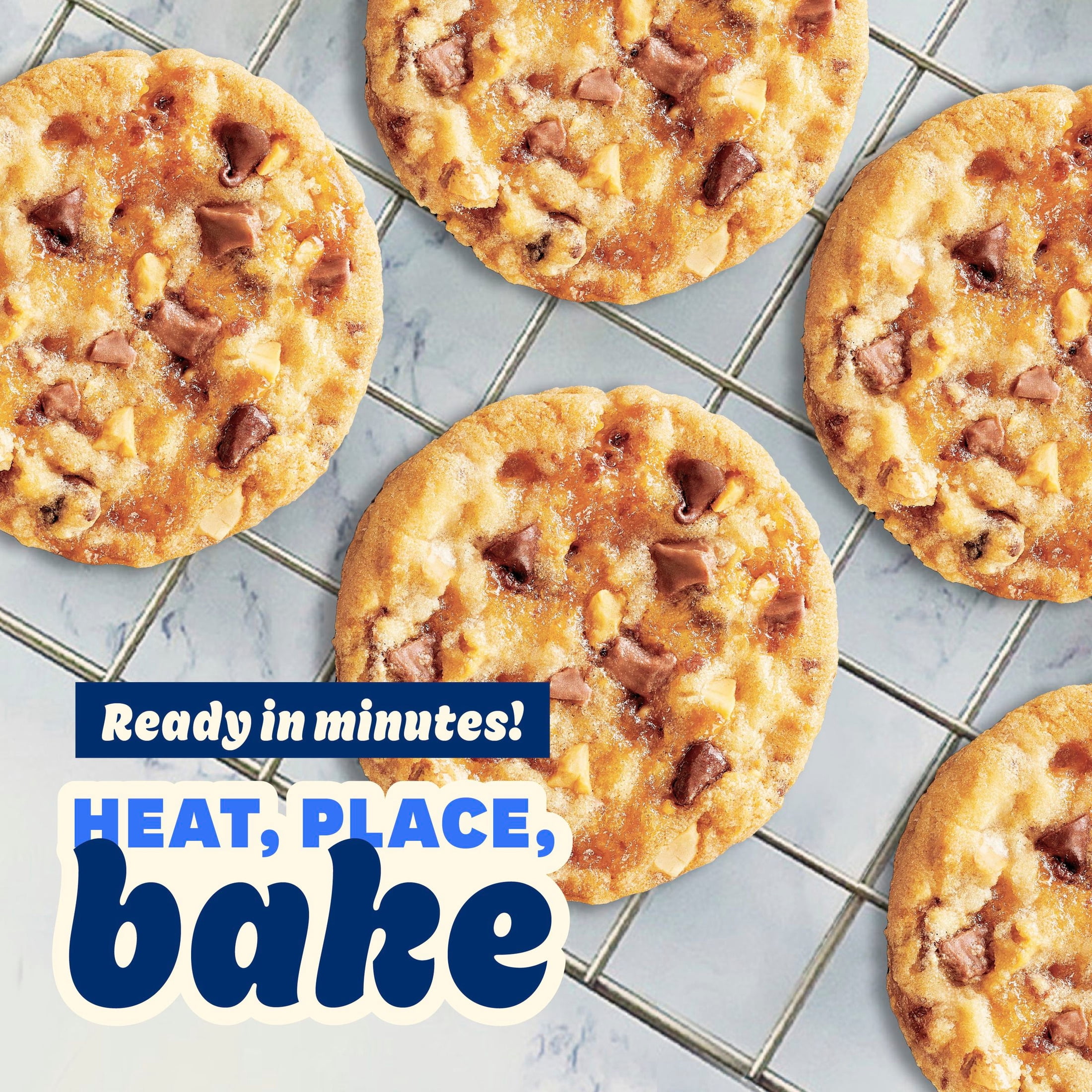Pillsbury Ready to Bake! Cookie Dough, Made with SNICKERS Bars, 12 Big Cookies, 14 oz