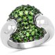 thumbnail image 1 of 1.82 Carat Genuine Chrome Diopside .925 Sterling Silver Ring QJ Model, 1 of 3