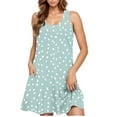 thumbnail image 2 of Taylonsss 2025 Summer Casual Dress for Womens Sleeveless Round Neck Short Floral Print Dress Casual Everyday Outfit, 2 of 6