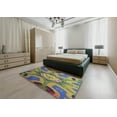 thumbnail image 5 of Ahgly Company Machine Washable Indoor Square Transitional Brass Green Area Rugs, 6' Square, 5 of 7