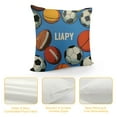 thumbnail image 4 of Nawypu  Inspirational Sports Pillow Covers Decorative Basketball Football Softball Rugby American Popular Balls Throw Pillow Cases Square Cushion Cover I Can Play, 4 of 5