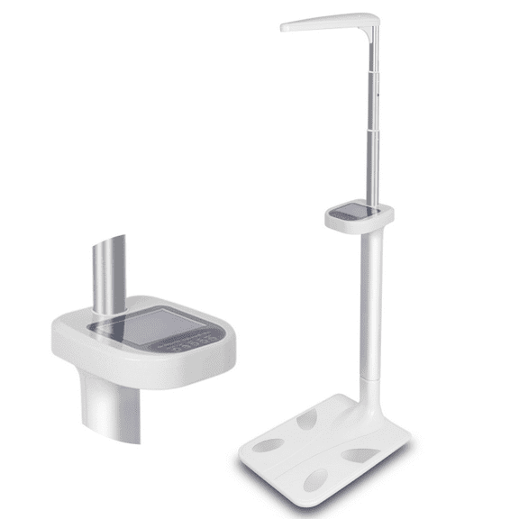 440lbs Capacity Digital Medical Scale, Multifunction Physician Medical Body Weight Scale, Ultrasonic Technology, BMI Analysis, Body Fat Scale, for Home, Hospital, Gym