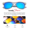 thumbnail image 3 of Translucent Frame Colorful Neon 80s Sunglasses for Men Women Reflective Mirrored Sun Glasses, 3 of 6