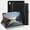 Black, variant on Case for iPad Air 11 Inch Case 2024 M2/ iPad Air 10.9 Inch 5th/ 4th Gen 2022/2020, Multi-Angle Viewing Premium PU Leather Folio Cover with Pencil Holder, Blue