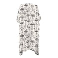 thumbnail image 2 of Xoenoiee Mushroom Print Womens Kimono Cardigans Half Sleeve Oversized Beach Cover Up Cape Open Front Swimwear Beachwear for Swimming Pool Beach Vacation, 2 of 7