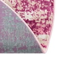 thumbnail image 4 of Jill Zarin Uptown Collection Area Rug - Lexington Avenue (5' 3" Round Pink/Ivory), 4 of 5