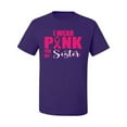 thumbnail image 2 of I Wear Pink for My Sisiter Survivor Awareness Men's Graphic T-Shirt, Purple, 2XL, 2 of 3