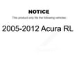 thumbnail image 2 of CMX Front Disc Brake Rotors Pair for Car 2005-2012 Acura RL K8-100397, 2 of 8
