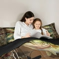 thumbnail image 5 of Manfei Bass Fish 3-Piece Full Size Comforter Sets,Green Brown Bedding Comforter Set,Fishing Hunting Bedding Sets,Ultra Soft Teenagers Bedroom Decor,Reversible, 5 of 8