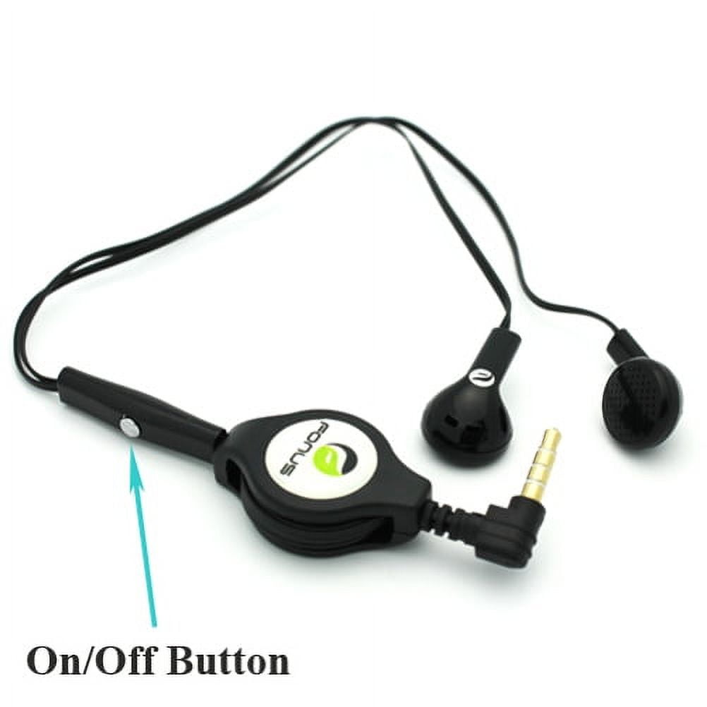 Headphones Retractable Earphones for Motorola Moto G Play (2024) - Hands-free Headset Handsfree Earbuds Earpieces Microphone V5J for Moto G Play (2024)