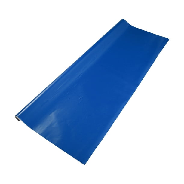 Unique Bargains 1 Pc Película de Envoltura para Automóvil 20 pies x 59.84 pulgadas Cubierta de Vinilo Protectora Universal PVC Azul Mate Exterior Interior