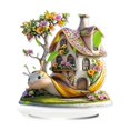 thumbnail image 2 of Easter Bunny Snail House 2D Flat Decoration Living Room Desktop Decoration Easter Indoor Decor Family Gifts, 2 of 6