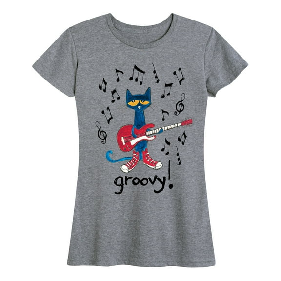Pete The Cat - Guitar Groovy - Women's Short Sleeve Graphic T-Shirt
