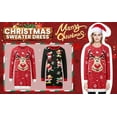 thumbnail image 2 of Camii Mia Womens Ugly Christmas Sweater Dress Funny Sweater Dress Reindeer Xmas Party, 2 of 8