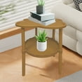 thumbnail image 5 of Qiweii 4-Leaf Clover Side Table with Cloud Shelf, Movable Snack Table for Couch, Multi-Functional Sofa End Table with Storage for Living Room, Bedroom, Small Space, 5 of 6