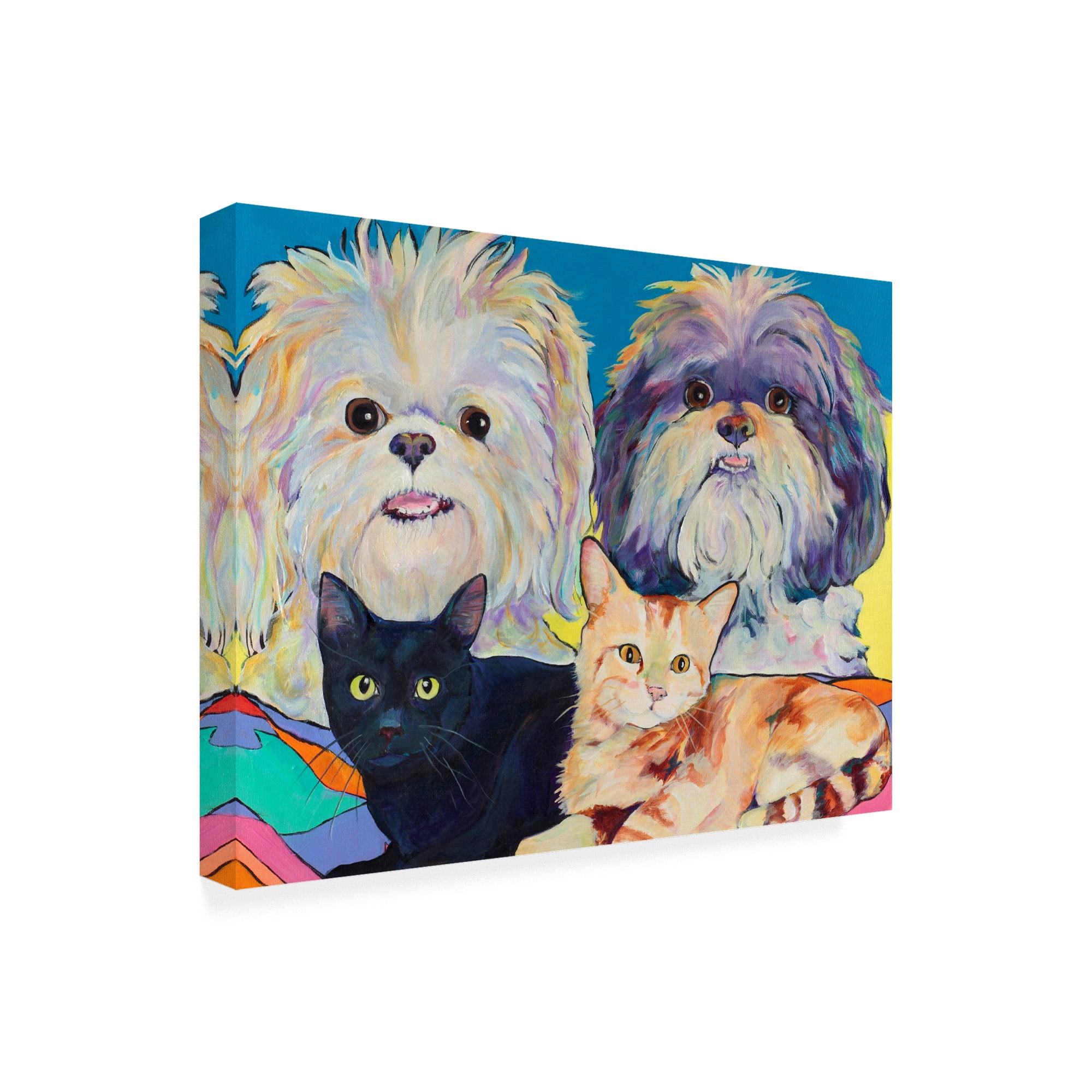 Trademark Fine Art 'Bonded Blue' Canvas Art by Pat Saunders-White