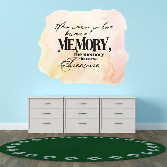 Quotes & Sayings Wall Decals for Children Bedroom - Memories of lost Loved Ones Memory DIY & Creativity Boy Girl Bedroom Wall Sticker - Size: 10 In x 8 In