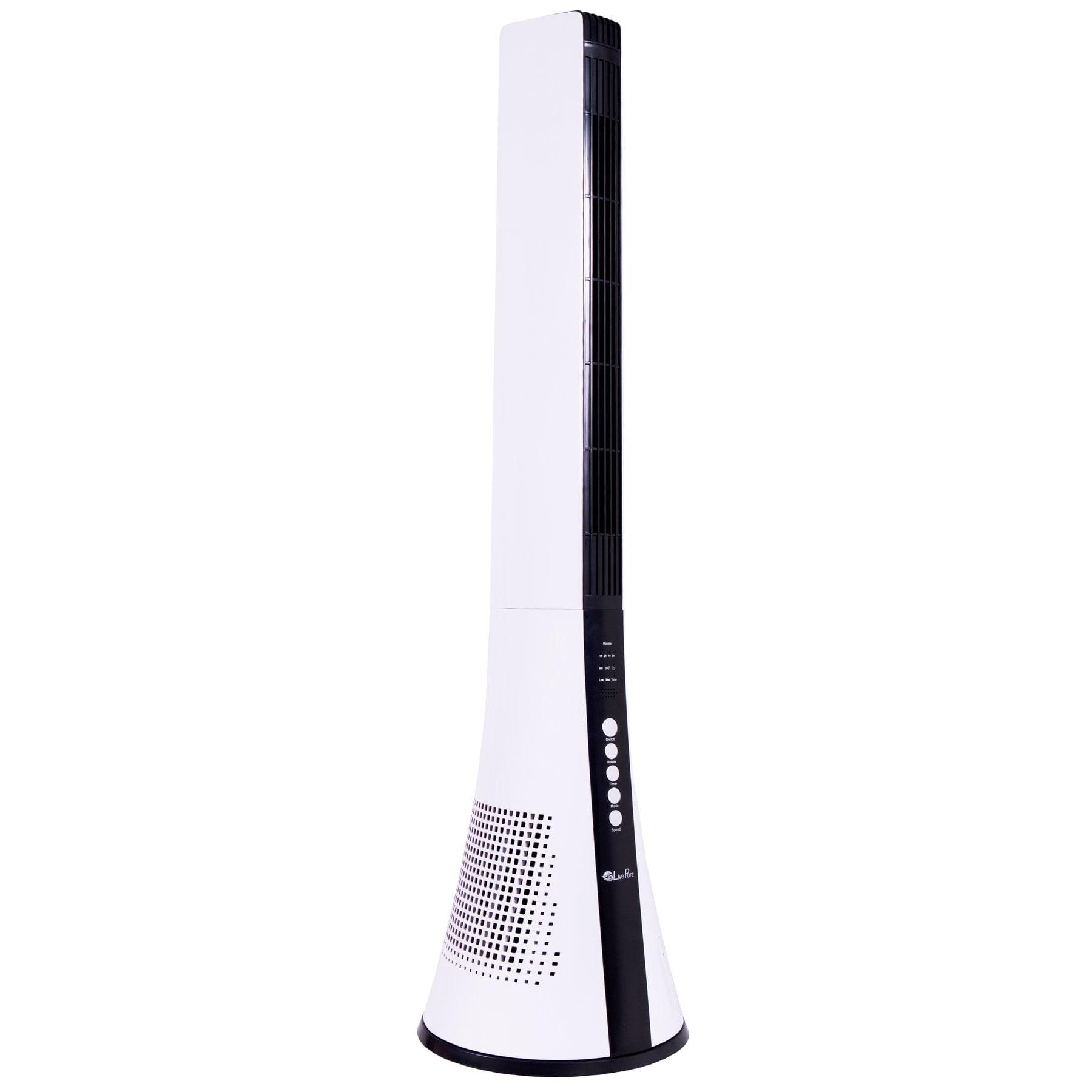 LivePure Blade Tower Fan, Tall Bladeless Fan, Air Circulating Tower