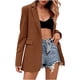 thumbnail image 2 of Pntutb moda mujer manga larga frente abierto ropa de abrigo suelta blusa sólida abrigo Tops botón bolsillos blusa liquidación Pntutb Pntutb-5685, 2 of 9
