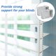 thumbnail image 2 of 4 Pieces Blind Brackets 2 Inch Low Profile Box Mounting Bracket for Headrail (White), 2 of 5