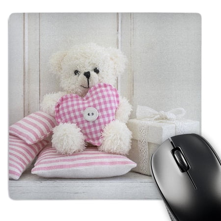 3dRose  Cute Teddy Bear With Fabric Heart  MousePad price history on PriceWatchPro
