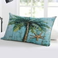thumbnail image 5 of Coastal Blue Green Throw Pillow Cover 24 x 36 Inch Decorative Pillow Cover Ocean Beach Tropical Plant Starfish Lumbar Pillowcase Seasonal Rectangle Cushion Case for Couch Sofa Bed Living Room, 5 of 7