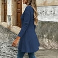 thumbnail image 5 of Tumotour Plus Size Pullover Tops for Ladies' Swing Flowy Blouse To Wear with Leggings Long Sleeved V-Neck Fall Tunic Shirt, 5 of 9