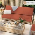 thumbnail image 4 of 24x24 Waterproof Outdoor Deep Seat Cushion for Patio Furniture Cushion Replacement, Rust, 4 of 10