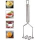 thumbnail image 2 of Prensa de papas ondulada con mango de tubo de acero inoxidable, prensador de papas, triturador de verduras y frutas, fácil de usar y limpiar., 2 of 5