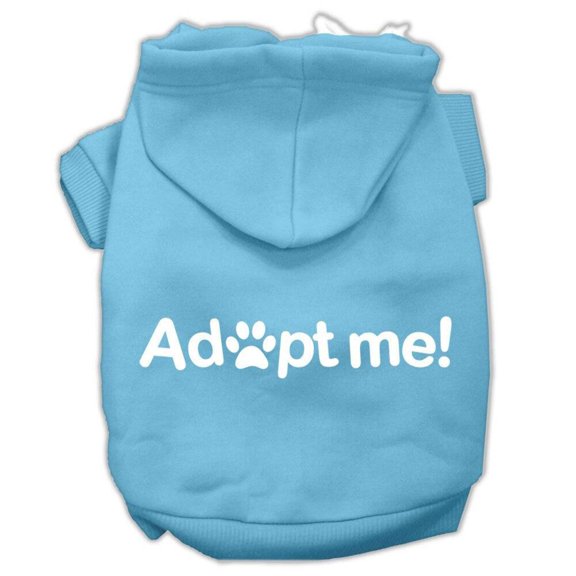 Pet, Dog Cat Hoodie Screen Printed, "Adopt Me"