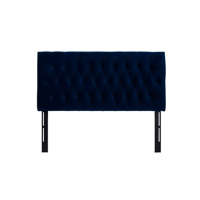 Tête de Lit Maya Touffeté Reine Bleu Marine