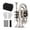 Silver, variant on Eccomum Mini Pocket Trumpet Bb Flat Brass Material Wind Instrument with Mouthpiece Gloves Cleaning Cloth Carrying Case