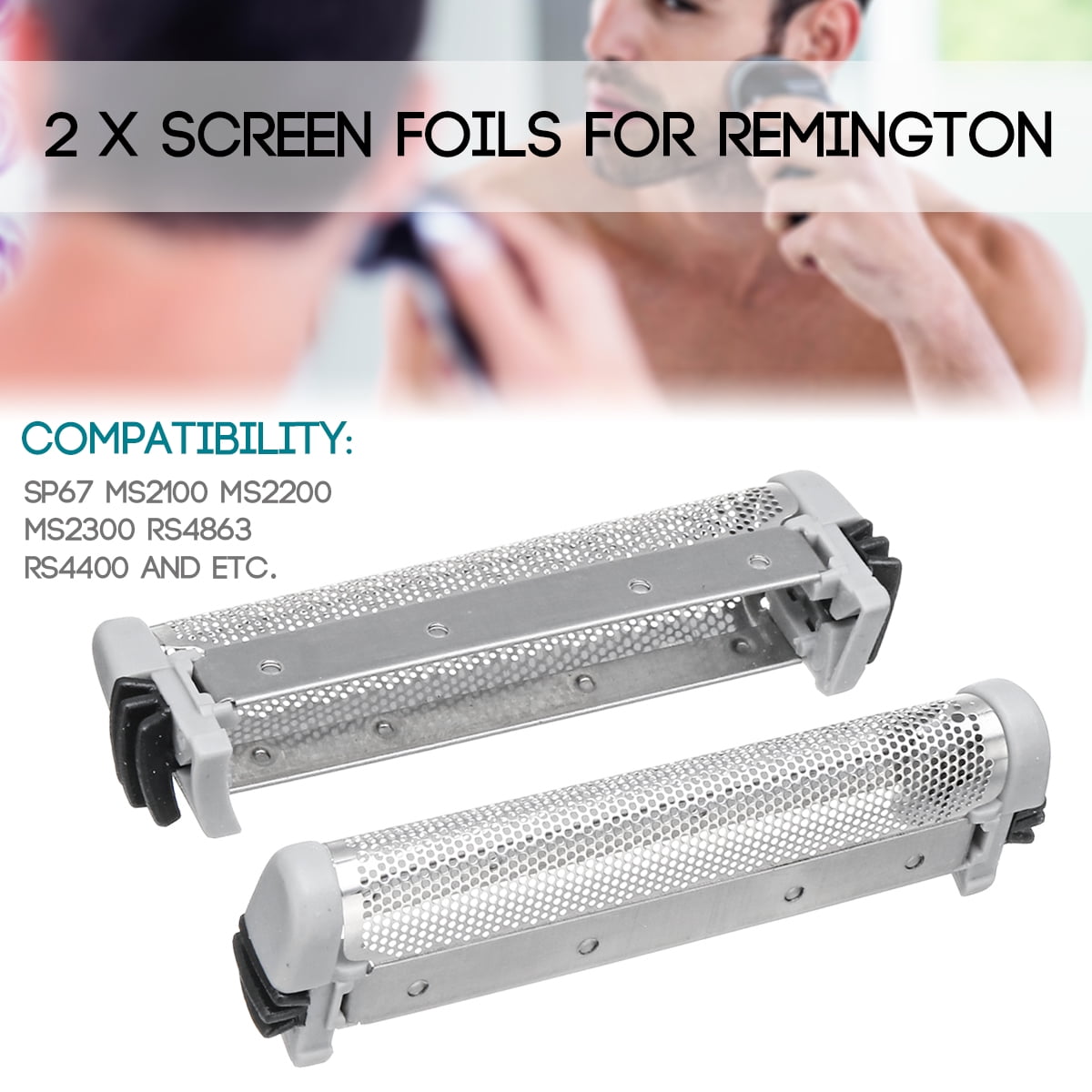 2 pcs Shaver Replacement foil screen For Remington Shaver SP67 MS2100