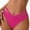 Y522-Hot Pink, variant on Women's Low Rise Bikini Bottom with Side Straps Cheeky Cut Strappy Swim Bottom Stretchy Polyamide Swimsuit Brief (Blue,L)