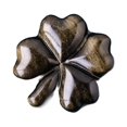 thumbnail image 3 of Escultura de trébol de cuatro hojas para decoración del hogar que simboliza el amor, la carrera, la riqueza y Negro, 3 of 9