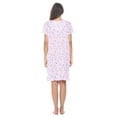 thumbnail image 4 of Casual Nights Women's Short Sleeve Floral Nightgown Nightshirt Night Dress, 4 of 5