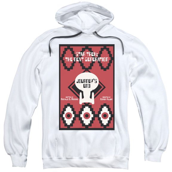 Star Trek Tng Season 7 Episode 20 Adult Pullover Hoodie Sweatshirt White