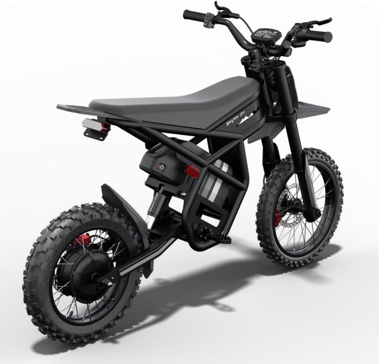 Riding'times Electric Dirt Bike for Teens Adults, 60V 25AH 40MPH Ebike with 14"/12" Motorcycle Tire, 3000W Dual Hydraulic Brakes Mountain Off-Road Dirtbike for Ages 13+