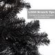 thumbnail image 4 of Árbol de Navidad Sunnyglade negro artificial de 6 pies con 1000 puntas, 4 of 6