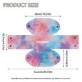 thumbnail image 7 of FKELYI Tissue Box Cover Squared Tissue Holder Home Accessories Tie-Dye Blue Pink Print PU Leather Tissue Holder Organizer Snap Button Design Modern Decor, 7 of 7