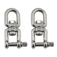 thumbnail image 1 of 2pcs Chain Swivel Ring Small Practical Durable Metal Swivel Ring (4mm-304), 1 of 1