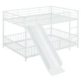 thumbnail image 6 of Harper & Bright Designs Full Over Full Metal Bunk Bed with Slide & Guardrails, Metal Bunkbeds Frame for  Bedrooms, White, 6 of 14