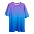thumbnail image 6 of YgkuHd Women's Plus Size Crew Neck Short Sleeve T-Shirt – Solid Color Casual Loose Fit Spring Summer Tops for Curvy Women (XL to 5XL), 6 of 7