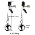 thumbnail image 3 of Pinzas de metal para labios, pinzas para pezones, pesas colgantes, juguetes sexuales masculinos, accesorios de bondage, pinzas para masaje de pezones BDSM para mujeres, 3 of 5
