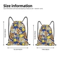 thumbnail image 2 of Honeii Sicilian Style Print Drawstring Backpack,Drawstring Bags String Backpack Gym Cinch Sack Backpack Sport Bag Draw-Small, 2 of 6