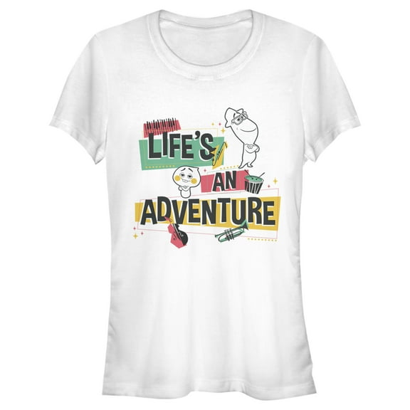 Junior's Soul Life's an Adventure Graphic Tee White Small