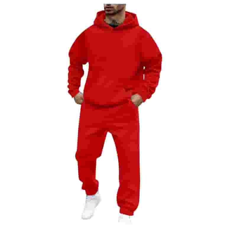 アウトレット福袋 2 Men's Men Tracksuit Caqnni Piece Color Solid Tracksuits Clothing