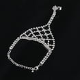 thumbnail image 3 of KAKOWELY Pulsera de diamantes de imitación con anillo para el dedo para mujer y niña., 3 of 4