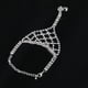 thumbnail image 3 of KAKOWELY Pulsera de diamantes de imitación con anillo para el dedo para mujer y niña., 3 of 4